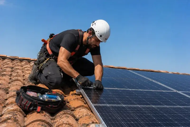 Maintenance et monitoring de panneaux solaires à Grand-Fougeray