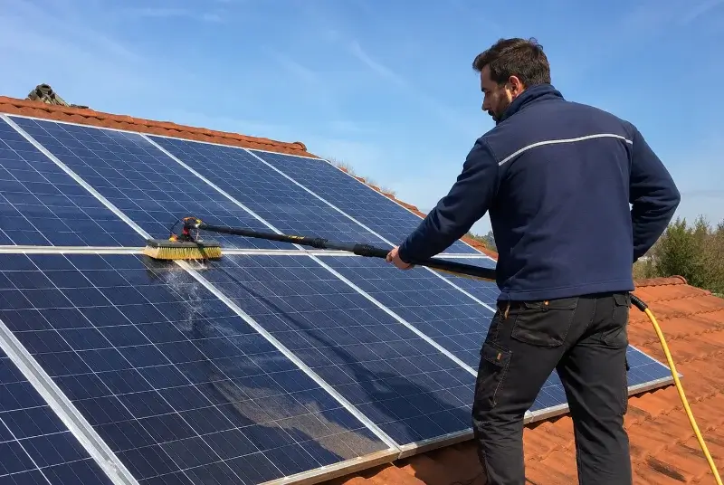 Nettoyage et entretien de panneaux solaires à Grand-Fougeray